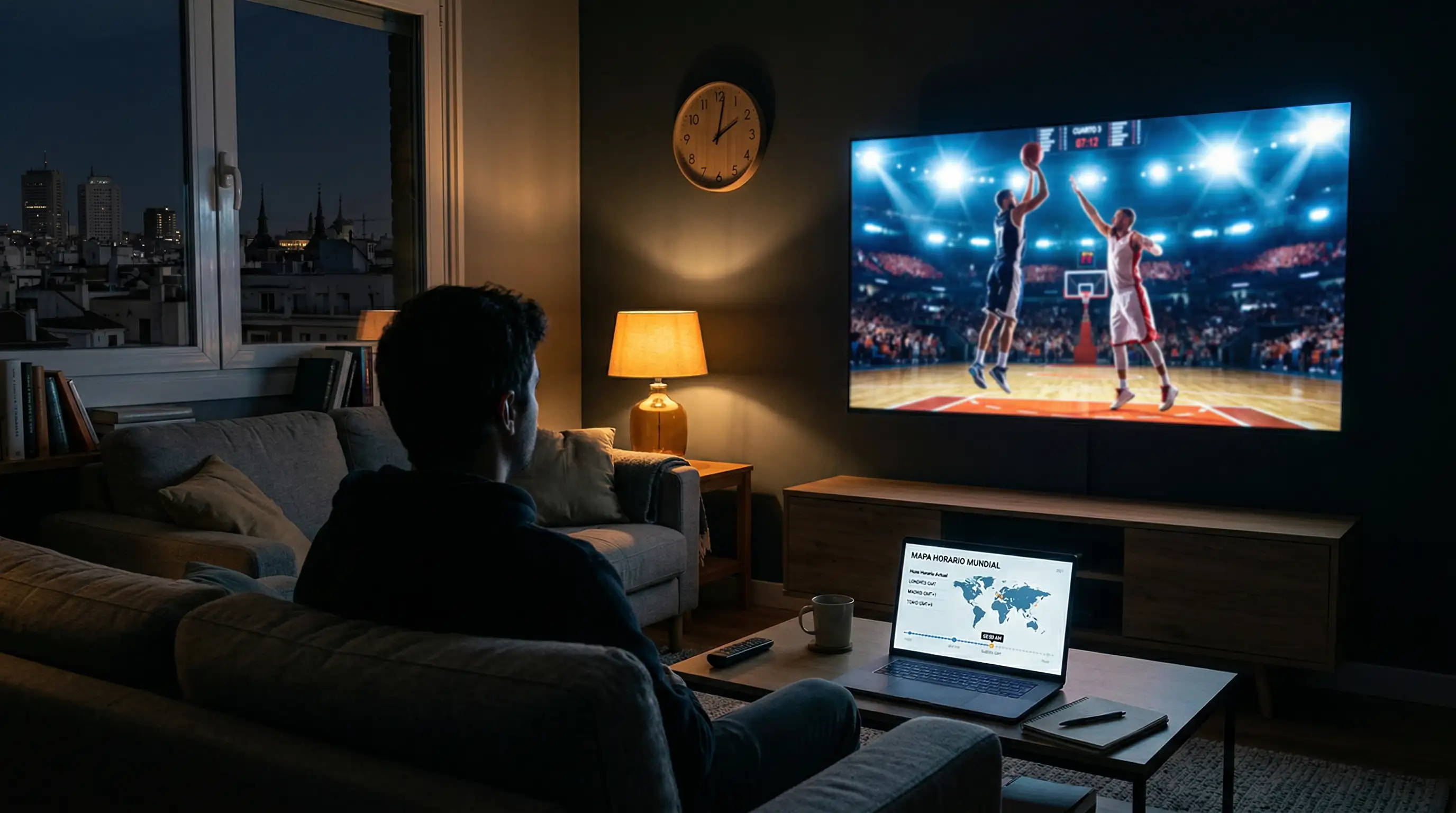 Planificación de horarios de partidos NBA adaptados al huso horario de España
